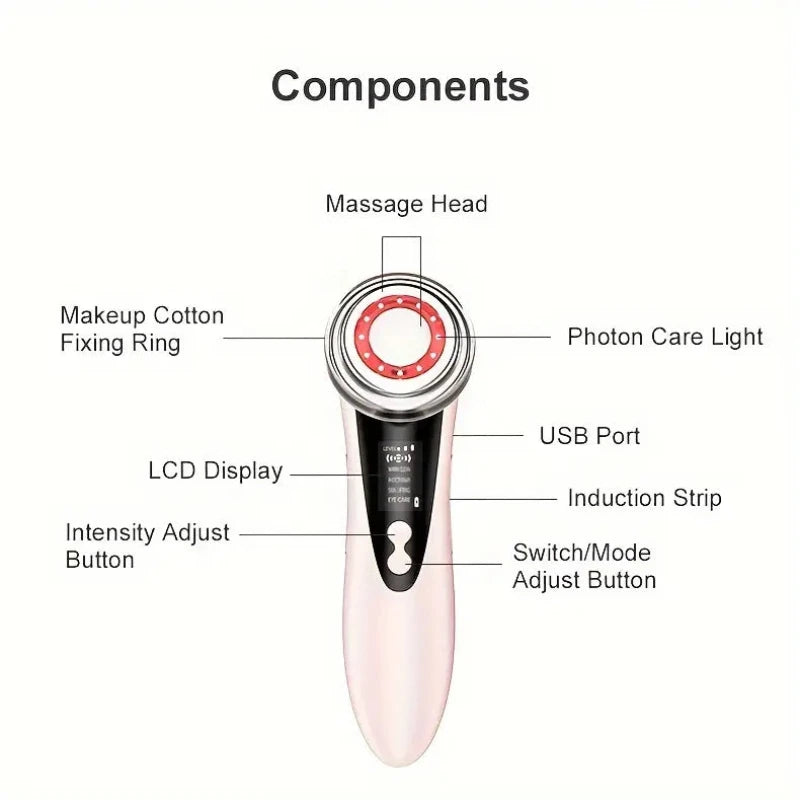 LED Light Therapy 5-In-1 Facial Massager