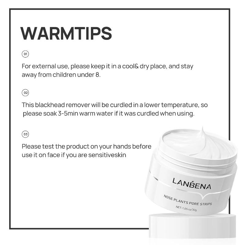 LANBENA Blackhead Mask With 60 Pcs Strips
